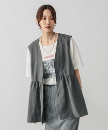 GLOBAL WORK | ピーチサテンベスト/580832(ベスト)