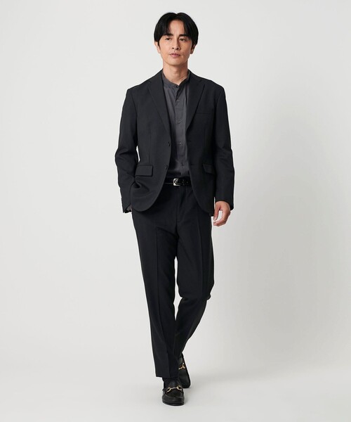 BEAUTY&YOUTH UNITED ARROWS（ビューティーアンドユースユナイテッドアローズ）の「ピンヘッド ポリエステル 2B ジャケット セットアップ対応可能（テーラードジャケット・メンズ・ブラック/ロイヤルブルー・L/S/XL/M）」の6枚目の写真