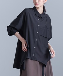 レイヤード風アシンメトリーシャツ