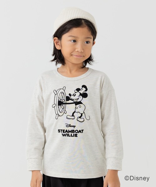 セール】〈ディズニー〉ミッキーマウス / 蒸気船ウィリー 長袖Tシャツ
