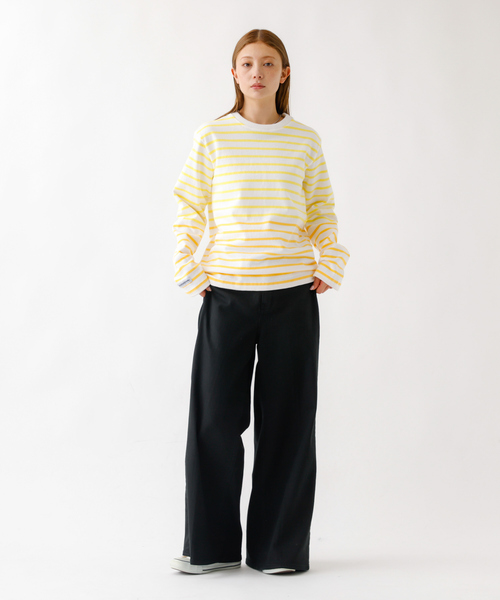 Barbarian(バーバリアン)の「【BARBARIAN/バーバリアン 】12ozHEAVY WEIGHT CREW LONG/ボーダー/クルーネック/ユニセックス【WEB限定】(ポロシャツ・メンズ・レモンイエロー/ラベンダー/レッド系その他・S/M/L/XL)」の22枚目の写真