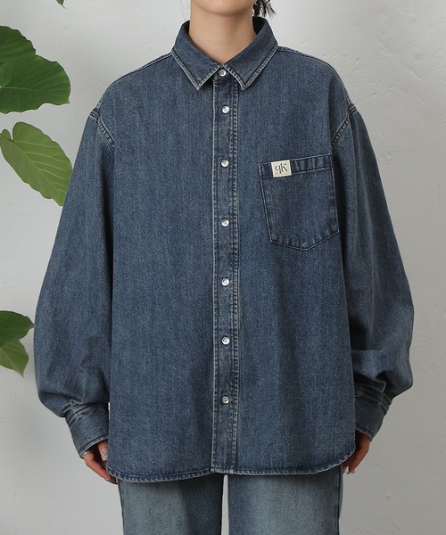 COLONY 2139（コロニートゥーワンスリーナイン）の「オーバータックデニムシャツ（シャツ/ブラウス・レディース・ブラック/ダークブルー・FREE）」の16枚目の写真