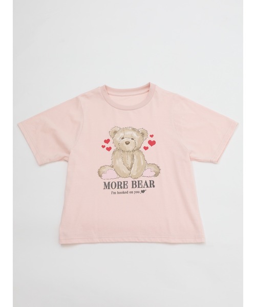 MORE self LOVE(モアセルフラブ)の「【MORE BEAR】big bear TEE(Tシャツ/カットソー・レディース・ブラック/ホワイト/ピンク・FREE)」の22枚目の写真