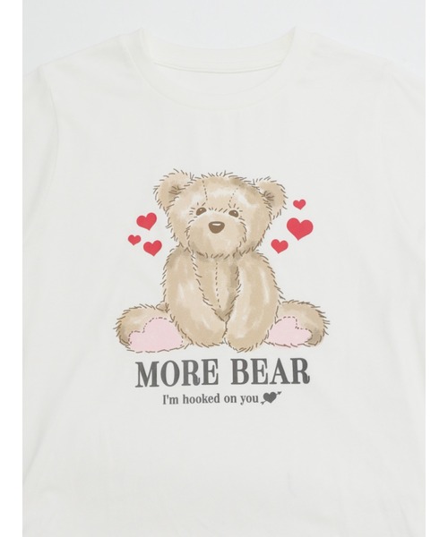 MORE self LOVE(モアセルフラブ)の「【MORE BEAR】big bear TEE(Tシャツ/カットソー・レディース・ブラック/ホワイト/ピンク・FREE)」の4枚目の写真