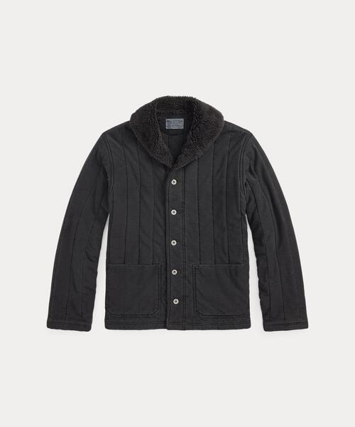 ジャケット・アウター RRL 60S JACKET S フリースカラー キルテッド ジャージー ジャケット（その他