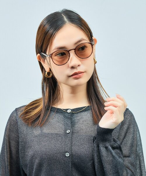 WEB限定】Zoff｜UNITED ARROWS｜ボストン型 調光サングラス｜紫外線で