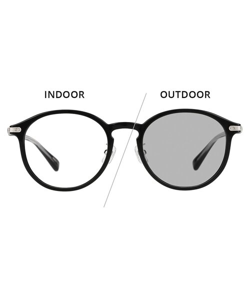 WEB限定】Zoff｜UNITED ARROWS｜ボストン型 調光サングラス｜紫外線で