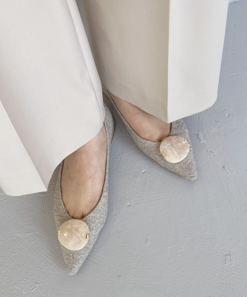 セール】ポインテッドマーブルオーナメントフラット（その他シューズ