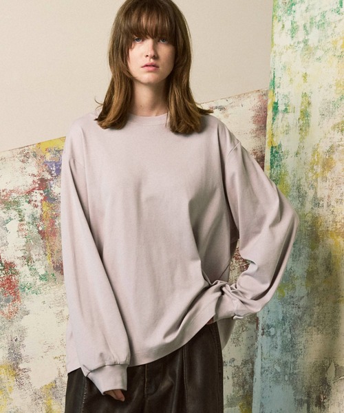 即完品【MAISON SPECIAL / メゾンスペシャル】 ロングスリーブT UNISEX》【EX】Prime-Over Smooth Crew Neck Long Sleeve T