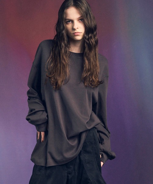 即完品【MAISON SPECIAL / メゾンスペシャル】 ロングスリーブT UNISEX》【EX】Prime-Over Smooth Crew Neck Long Sleeve T