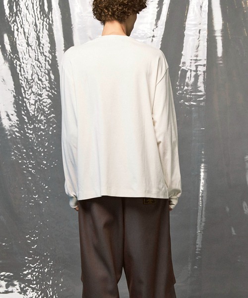 UNISEX》【EX】Prime-Over Smooth Crew Neck Long Sleeve T-Shirt