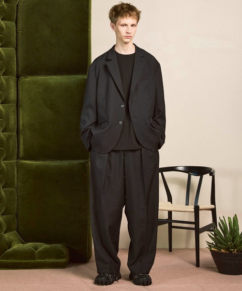 MAISON SPECIAL（メゾンスペシャル）の「《UNISEX》【EX】Prime-Over Smooth Crew Neck Long Sleeve T-Shirt/プライムオーバースムースクルーネックロングスリーブTシャツ【MAISON SPECIAL/メゾンスペシャル】（Tシャツ/カットソー・メンズ・チャコールグレー/ブラック/オフホワイト/グレイッシュベージュ・1/2/0）」の7枚目の写真