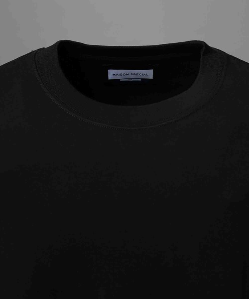 ★美品★ MAISON SPECIAL クルーネック 長袖 Tシャツ ブラック UNISEX》【EX】Prime-Over Smooth Crew Neck Long Sleeve T