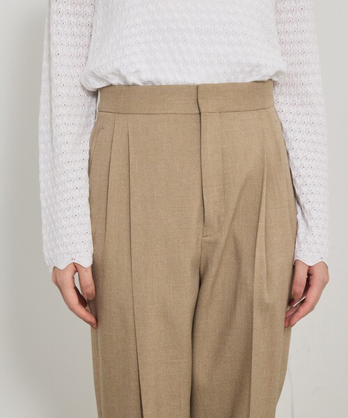 qualite（カリテ）の「【セットアップ対応】ツイードタックテーパード（その他パンツ・レディース・ベージュ/グレー・38/36）」の11枚目の写真