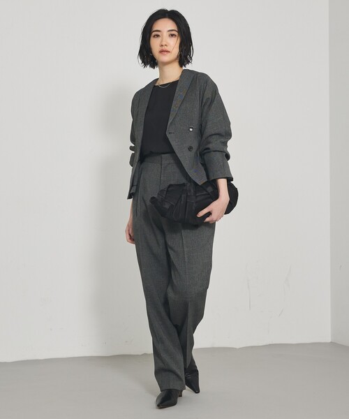 qualite（カリテ）の「【セットアップ対応】ツイードタックテーパード（その他パンツ・レディース・ベージュ/グレー・38/36）」の22枚目の写真