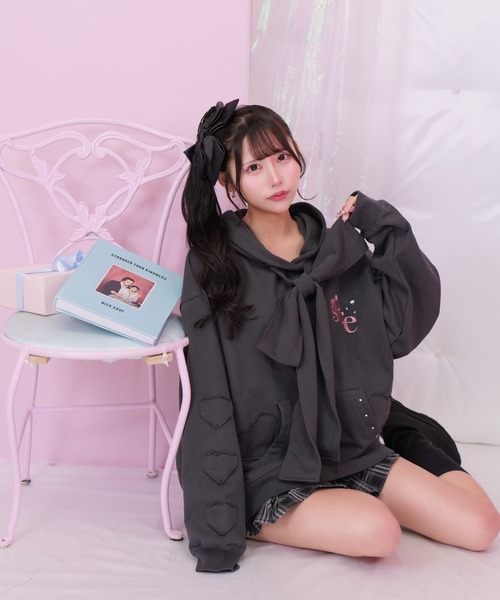 セール】リボンBIGパーカー（パーカー）｜ReAmour（リアムール）の