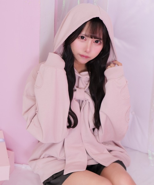 セール】リボンBIGパーカー（パーカー）｜ReAmour（リアムール）の