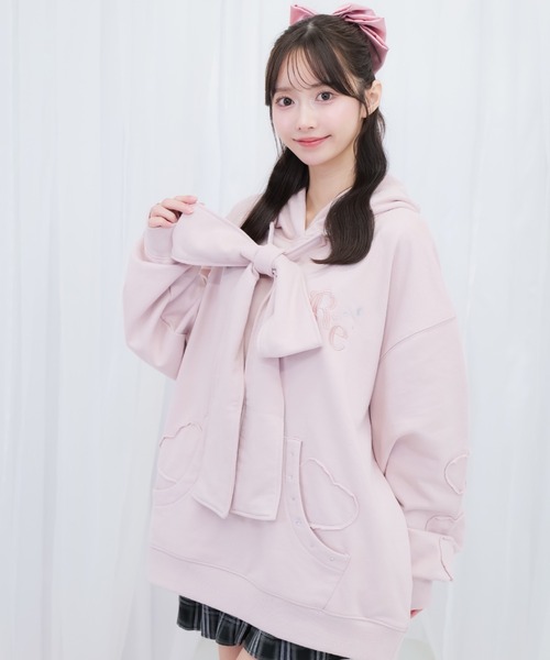 セール】リボンBIGパーカー（パーカー）｜ReAmour（リアムール）の