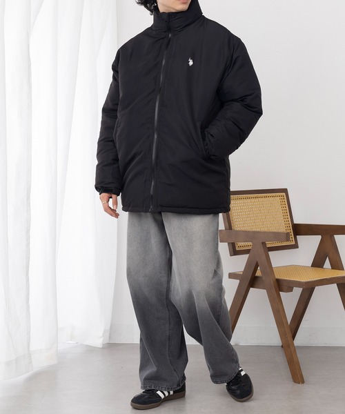 セール】【U.S. POLO ASSN.】ワンポイントロゴ ポニー刺繍 中綿ダウン