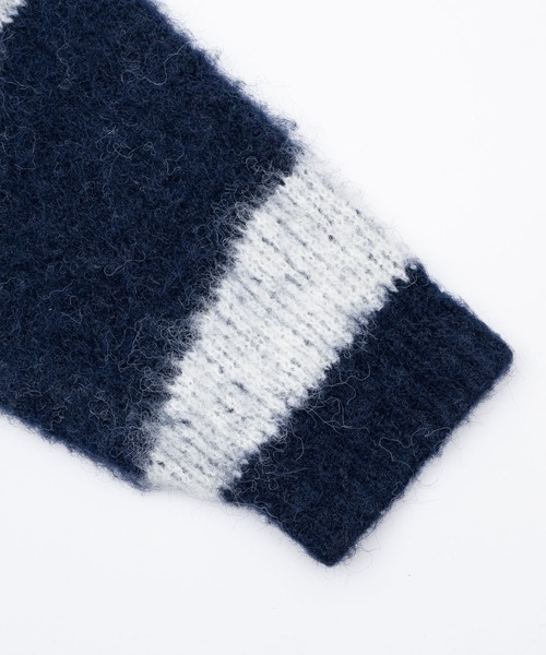 kaoyorinakami（カオヨリナカミ）の「KUNE-KUNE KNIT / クネクネニット（ニット/セーター・メンズ・グレー/アイボリー・MEDIUM/X-LARGE/LARGE/SMALL）」の15枚目の写真