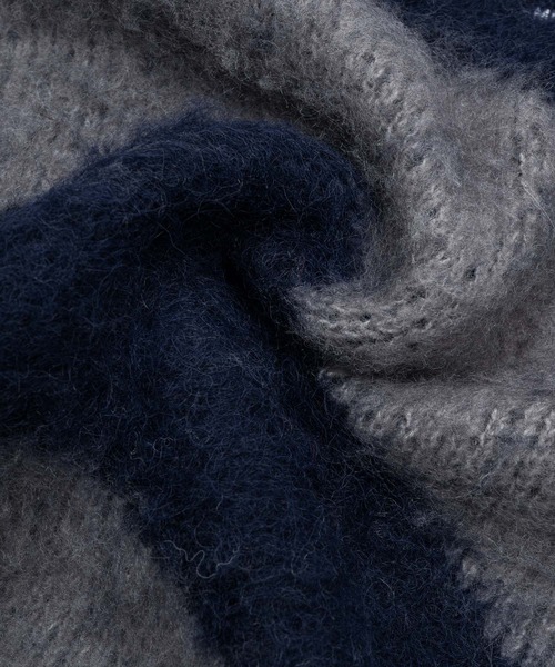 kaoyorinakami（カオヨリナカミ）の「KUNE-KUNE KNIT / クネクネニット（ニット/セーター・メンズ・グレー/アイボリー・MEDIUM/X-LARGE/LARGE/SMALL）」の10枚目の写真