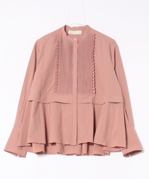 Marilyn Moon(マリリンムーン)の「tuck frill flare shirt(シャツ/ブラウス・レディース・ピンク/グレー/ネイビー/サックスブルー・FREE)」の22枚目の写真