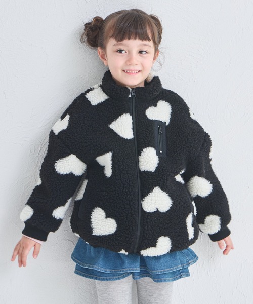 pairmanon（ペアマノン）の「【エアサーマル】ユニセックス 総柄 無地 ボアブルゾン（ブルゾン・キッズ・ブラック系その他/ブラウン系その他/ホワイト系その他/ピンク/ブラウン/ベージュ・XS/S/M/L）」の3枚目の写真