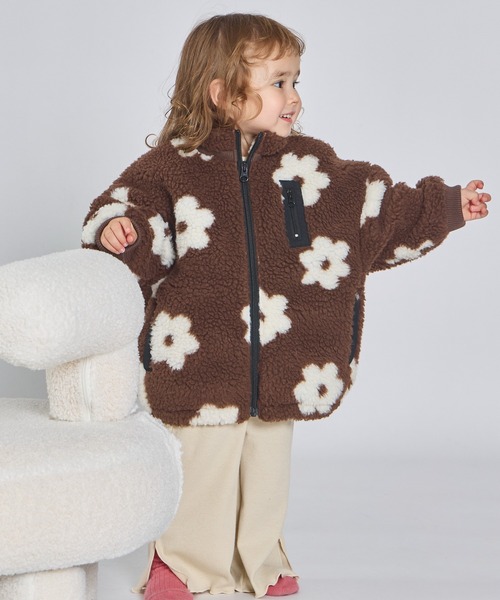 pairmanon（ペアマノン）の「【エアサーマル】ユニセックス 総柄 無地 ボアブルゾン（ブルゾン・キッズ・ブラック系その他/ブラウン系その他/ホワイト系その他/ピンク/ブラウン/ベージュ・XS/S/M/L）」の20枚目の写真