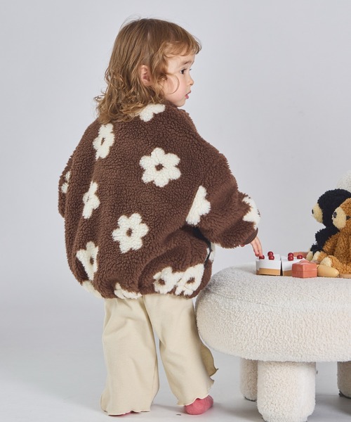 pairmanon（ペアマノン）の「【エアサーマル】ユニセックス 総柄 無地 ボアブルゾン（ブルゾン・キッズ・ブラック系その他/ブラウン系その他/ホワイト系その他/ピンク/ブラウン/ベージュ・XS/S/M/L）」の21枚目の写真