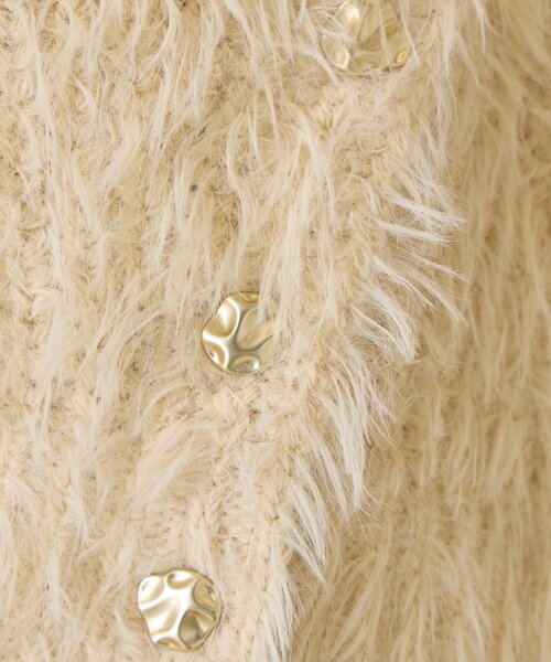 Jena espace merveilleux(ジェナ エスパスメルヴェイユ)の「サイドボタンシャギーニット(ニット/セーター・レディース・アイボリー/ベージュ/ネイビー・FREE)」の17枚目の写真