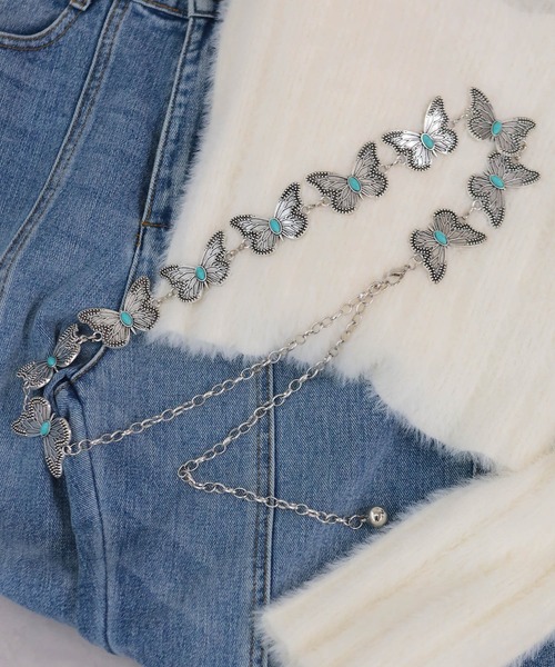 PUTUMAYO チェーンベルト シルバー PUTUMAYO チェーンベルト シルバー PUTUMAYO チェーンベルト