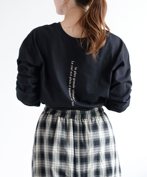 cepo(セポ)の「〈前後2way〉ロングスリーブロゴTee(Tシャツ/カットソー・レディース・ホワイト系2/ホワイト系1/ブラック系・M)」の16枚目の写真