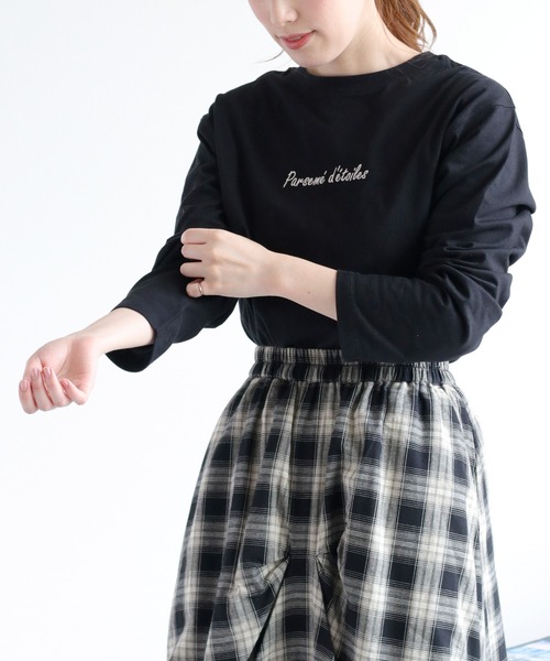cepo(セポ)の「〈前後2way〉ロングスリーブロゴTee(Tシャツ/カットソー・レディース・ホワイト系2/ホワイト系1/ブラック系・M)」の14枚目の写真