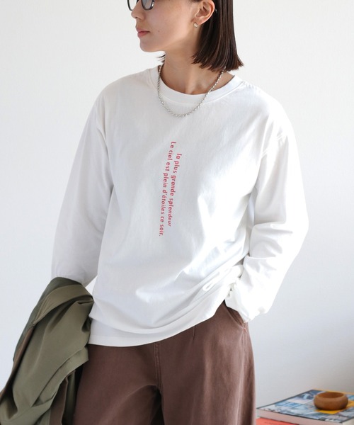 cepo(セポ)の「〈前後2way〉ロングスリーブロゴTee(Tシャツ/カットソー・レディース・ホワイト系2/ホワイト系1/ブラック系・M)」の5枚目の写真