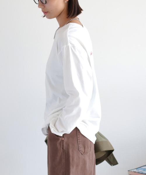 cepo(セポ)の「〈前後2way〉ロングスリーブロゴTee(Tシャツ/カットソー・レディース・ホワイト系2/ホワイト系1/ブラック系・M)」の6枚目の写真