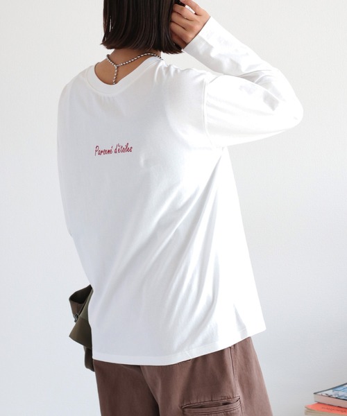 cepo(セポ)の「〈前後2way〉ロングスリーブロゴTee(Tシャツ/カットソー・レディース・ホワイト系2/ホワイト系1/ブラック系・M)」の7枚目の写真