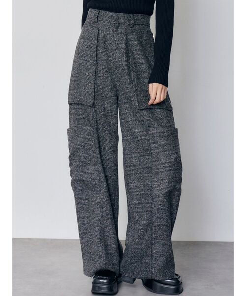 MURUA（ムルーア）の「カーゴZIPパンツ（カーゴパンツ・レディース・ブラウン/ブラック/グレー/その他1・1/2）」の4枚目の写真