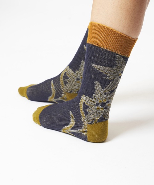 gomme（ゴム）の「エーデルワイスソックス（ソックス/靴下・レディース・ブラック/ホワイト/ベージュ/ネイビー・FREE）」の11枚目の写真