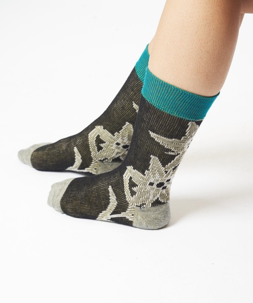 gomme（ゴム）の「エーデルワイスソックス（ソックス/靴下・レディース・ブラック/ホワイト/ベージュ/ネイビー・FREE）」の13枚目の写真