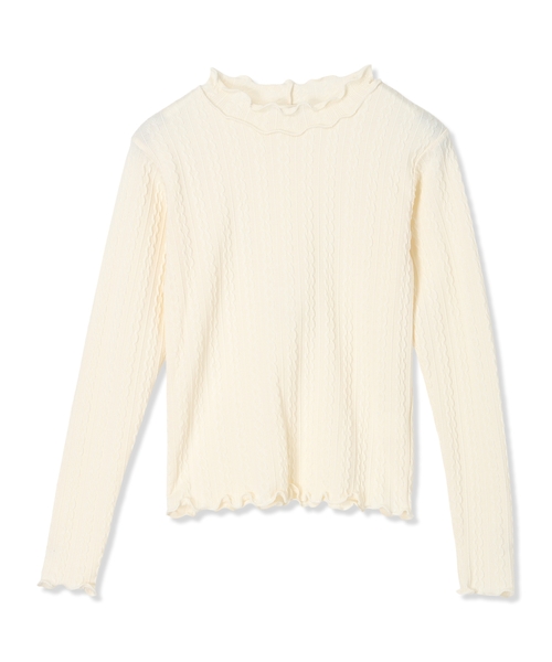 カットツイード ハーフジップジャンパースカート×リブニットソーセット