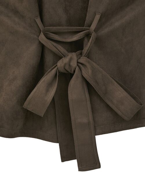 CRAFT STANDARD BOUTIQUE（クラフトスタンダードブティック）の「フェイクスエードベスト（その他アウター・レディース・ブラウン/チャコールグレー・FREE）」の12枚目の写真