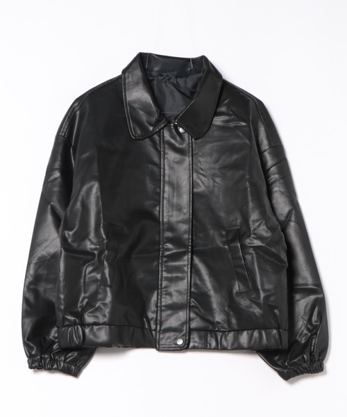 H.TOKYO(エイチトウキョウ)の「【ハードすぎず女性らしい】ライダース風ジャケット/ブルゾン(ブルゾン・レディース・ブラック/ブラウン・FREE)」の5枚目の写真