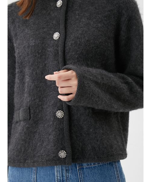 な*ー様 未使用　23区　アルパカ　ジャケット　セーター セール】【USAGI ONLINE・ZOZO限定】アルパカニットシャギーカーデ