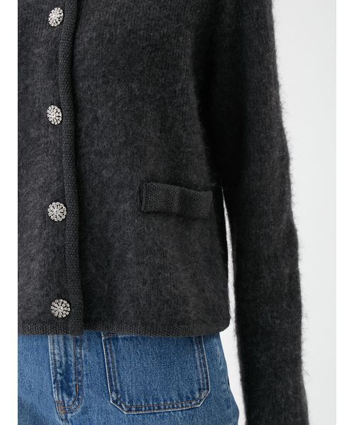 Mila Owen（ミラオーウェン）の「【USAGI ONLINE・ZOZO限定】アルパカニットシャギーカーデジャケット（カーディガン/ボレロ・レディース・グレー/ホワイト/ピンク・1/0）」の18枚目の写真