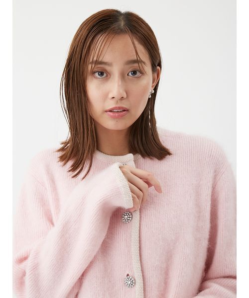 Mila Owen（ミラオーウェン）の「【USAGI ONLINE・ZOZO限定】アルパカニットシャギーカーデジャケット（カーディガン/ボレロ・レディース・グレー/ホワイト/ピンク・1/0）」の15枚目の写真