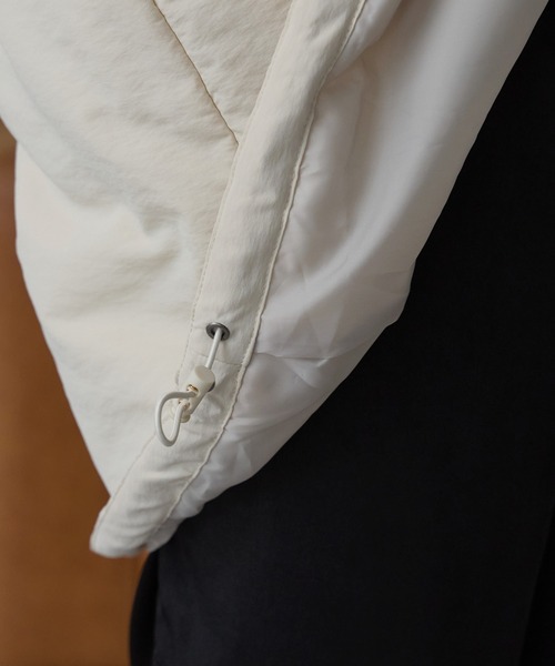 r.（アールドット）の「中わた　ミリタリーコート（ミリタリージャケット・レディース・キナリ/ベージュ/ブラウン/ブラック・FREE）」の13枚目の写真