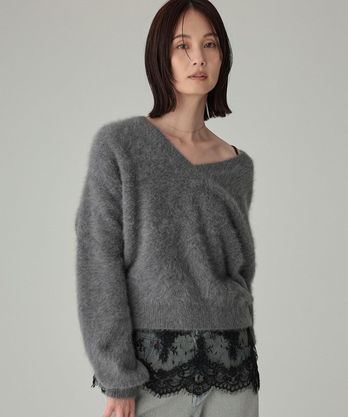 FOXカシミヤ2WAYプルオーバー（ニット/セーター）｜BABYLONE（バビロン