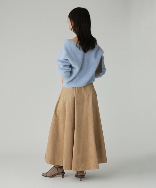 BABYLONE（バビロン）の「FOXカシミヤ2WAYプルオーバー（ニット/セーター・レディース・ピンク/サックスブルー/オフホワイト/チャコール・フリー）」の19枚目の写真