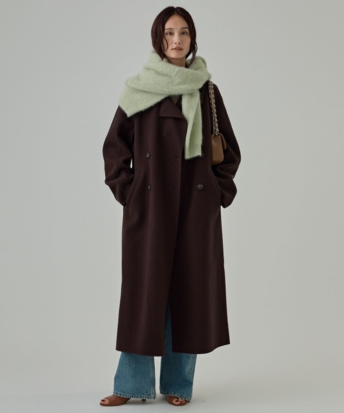 BABYLONE（バビロン）の「2WAYFOXカシミヤプルオーバー（ニット/セーター・レディース・ピンク/サックスブルー/オフホワイト/チャコール/グレー/ライトグリーン/ベージュ/ダークブラウン・フリー）」の19枚目の写真