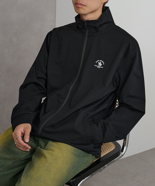 Santa Barbara Polo & Racquet Club(サンタ・バーバラ・ポロ & ラケット・クラブ)の「【SANTA BARBARA】ストレッチ天竺 スタンドジャケット(その他アウター・メンズ・ブラック/チャコールグレー/ベージュ/ネイビー・L/LL/M)」の2枚目の写真